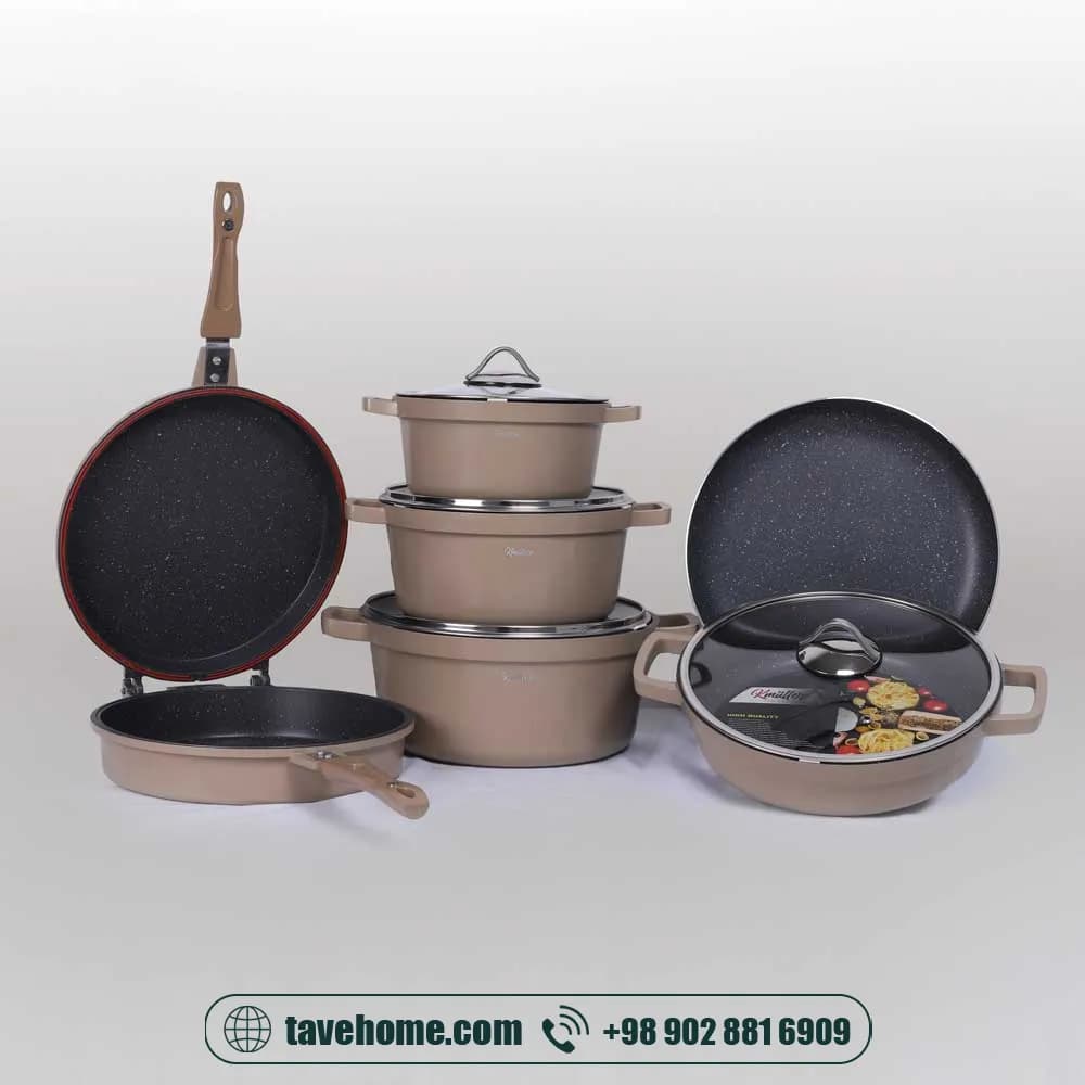 سرویس قابلمه 11 پارچه کی مولر مدل کلاسیک <span> Kmullerr Classic (14100006)</span> — تصویر ۴