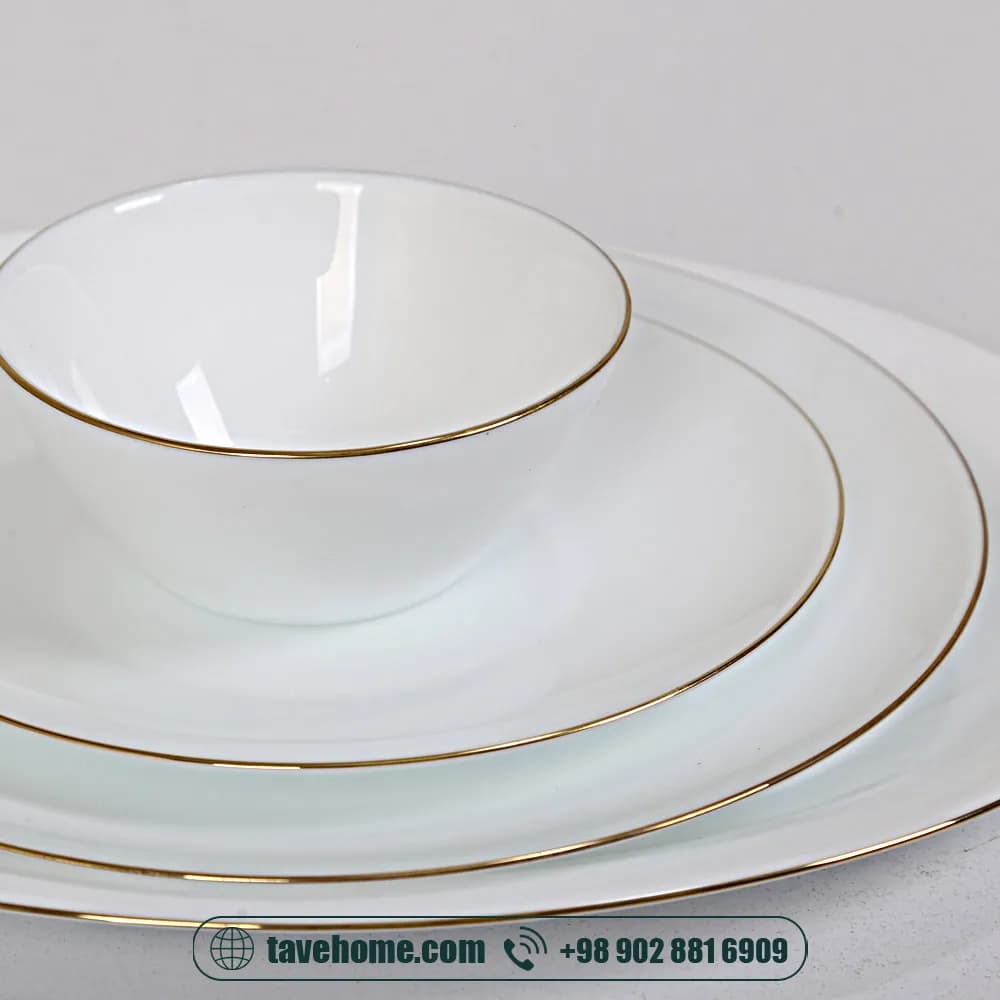 سرویس 28پارچه پارس اپال لب طلا <span>Pars Opal GOLD EDGE (12100003)</span> — تصویر ۴