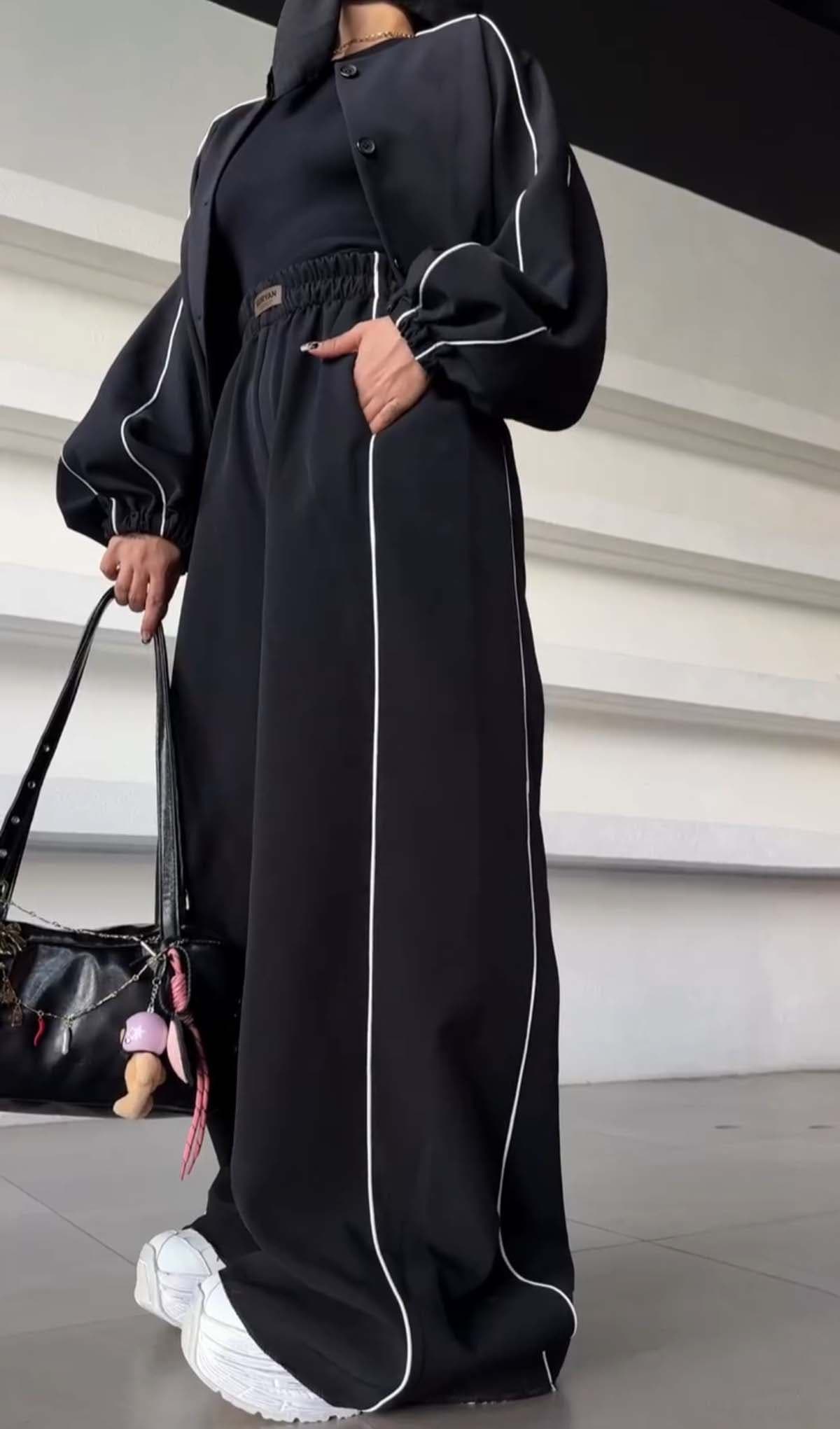 ست بامبر شلوار مغزی دوزی — تصویر ۳