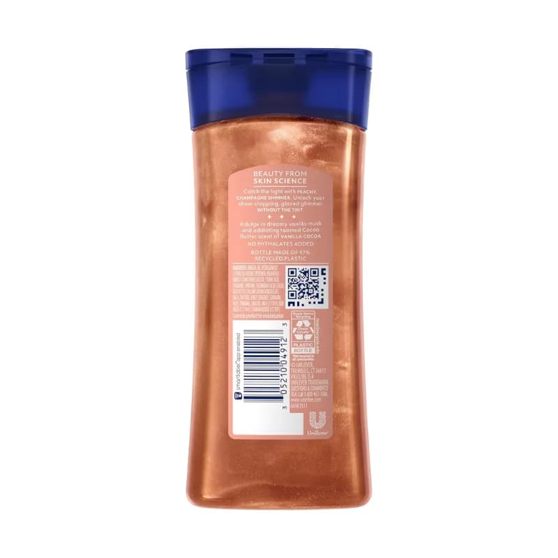روغن بدن شاین دار وازلین مدل Sunlit Glow حجم 200 میلی لیتر — تصویر ۲
