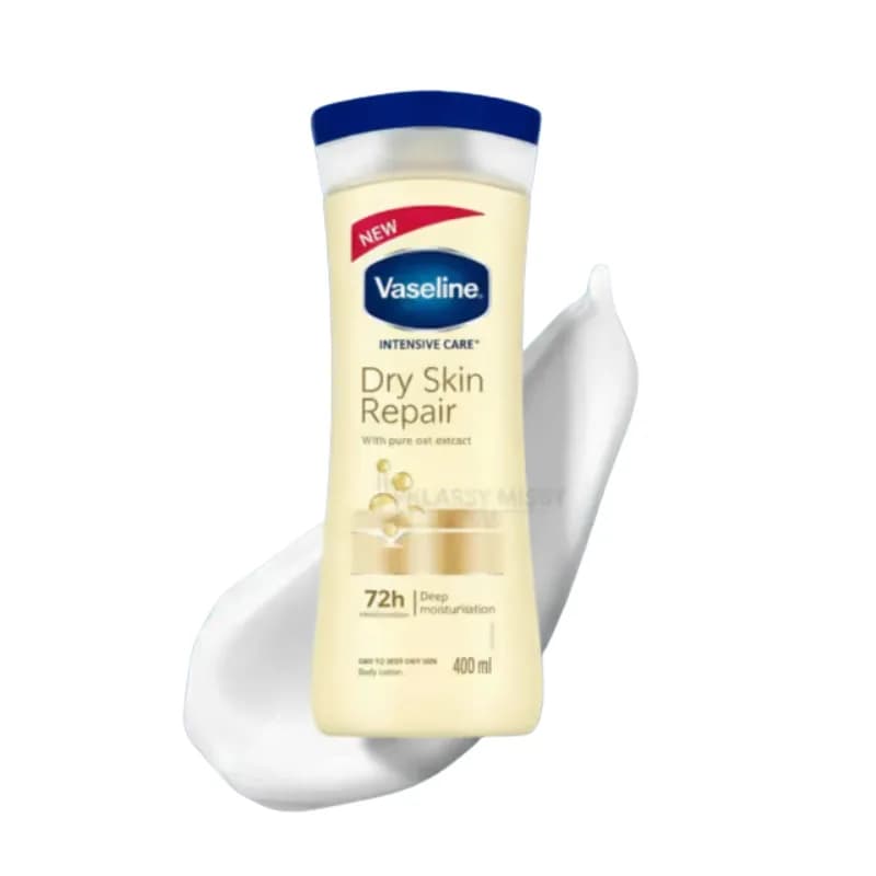 لوسیون بدن وازلین مدل Dry Skin Repair مناسب پوست خشک حجم 400 میلی لیتر — تصویر ۴