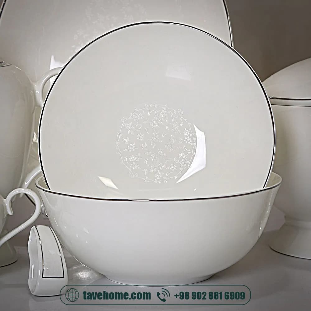 سرویس چینی141 پارچه بونانزا بانی پلاتین<span>BONANZA-BANI-Platinum code 5146 (11100021)</span> — تصویر ۴