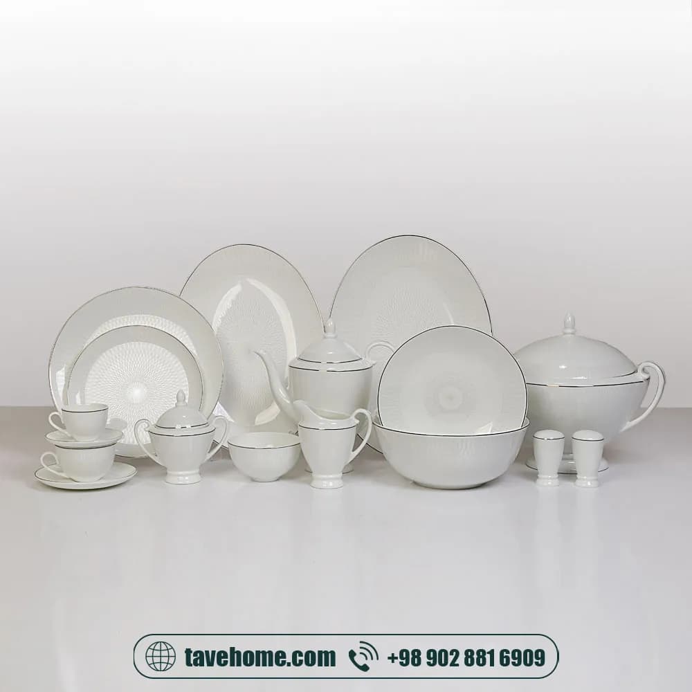 سرویس چینی 134 پارچه پُرسل کد 5166 <span>PORCELLE (11100024)</span>