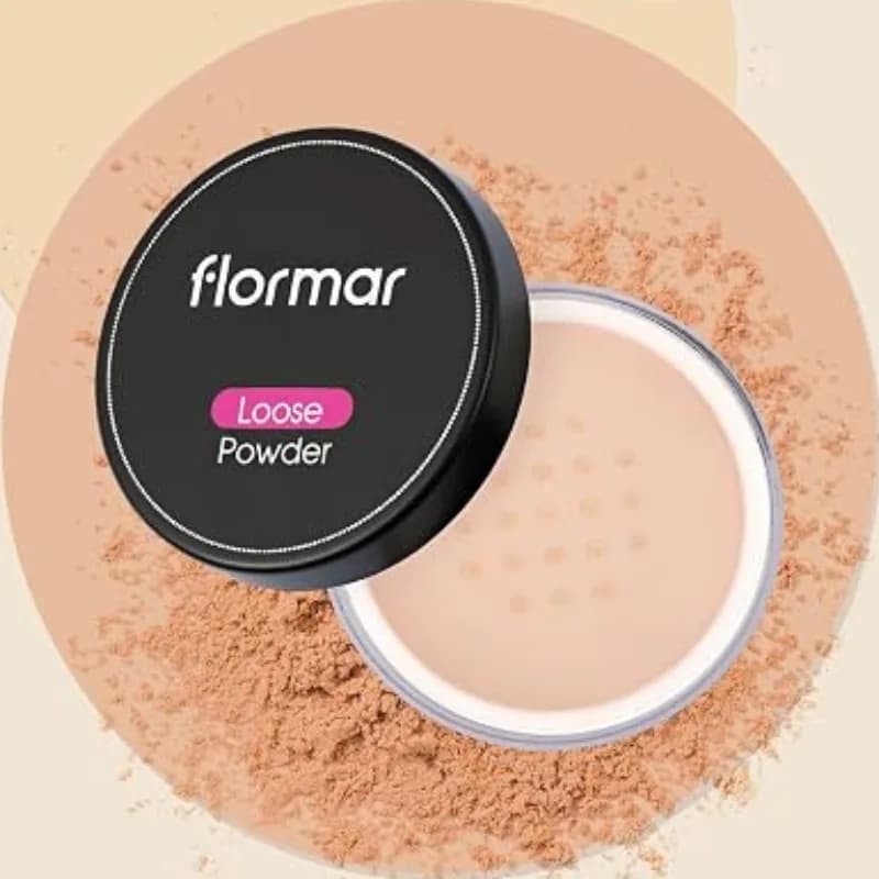 پودر فیکس فلورمار مدل Invisible Loose رنگ Beige Sand — تصویر ۴