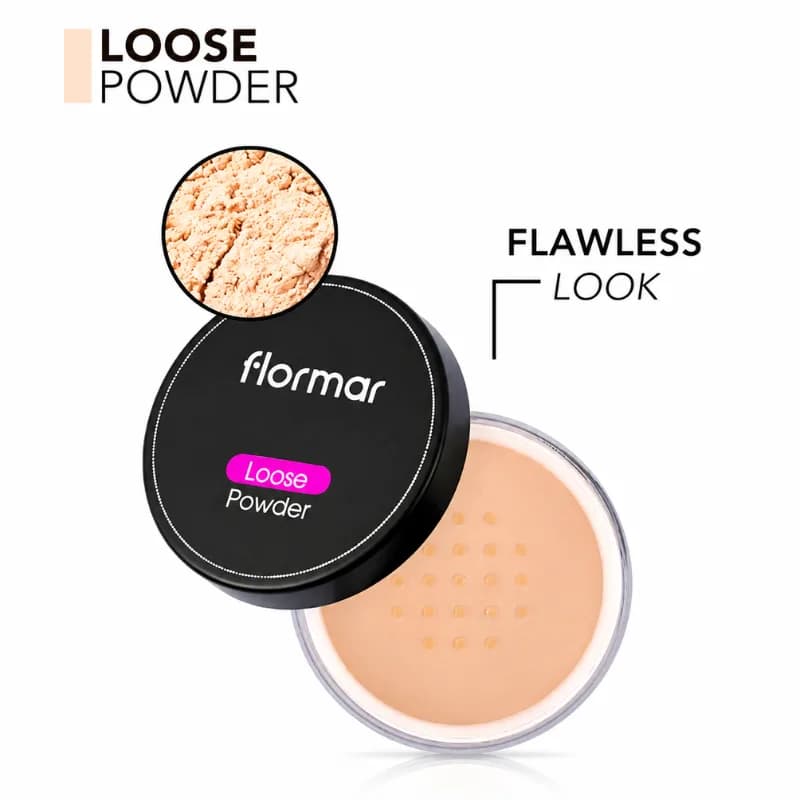 پودر فیکس فلورمار مدل Invisible Loose رنگ Beige Sand — تصویر ۳