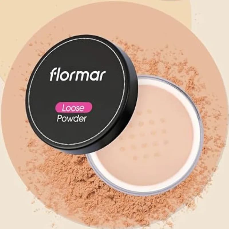 پودر فیکس فلورمار مدل Invisible Loose رنگ Medium Sand — تصویر ۴