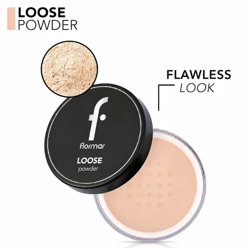 پودر فیکس فلورمار مدل Invisible Loose رنگ Light Sand — تصویر ۳