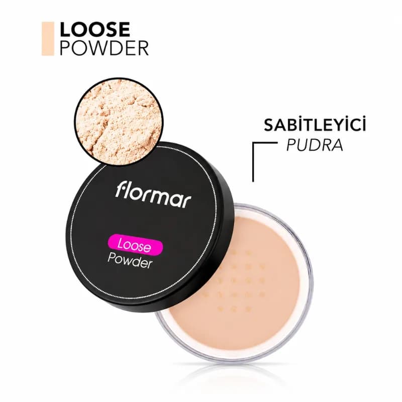 پودر فیکس فلورمار مدل Invisible Loose رنگ Pale Sand — تصویر ۳