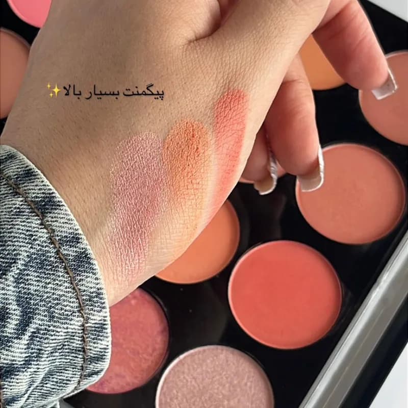 پالت رژگونه و هایلایتر رولوشن مدل Sugar & Spice 8 رنگ — تصویر ۴