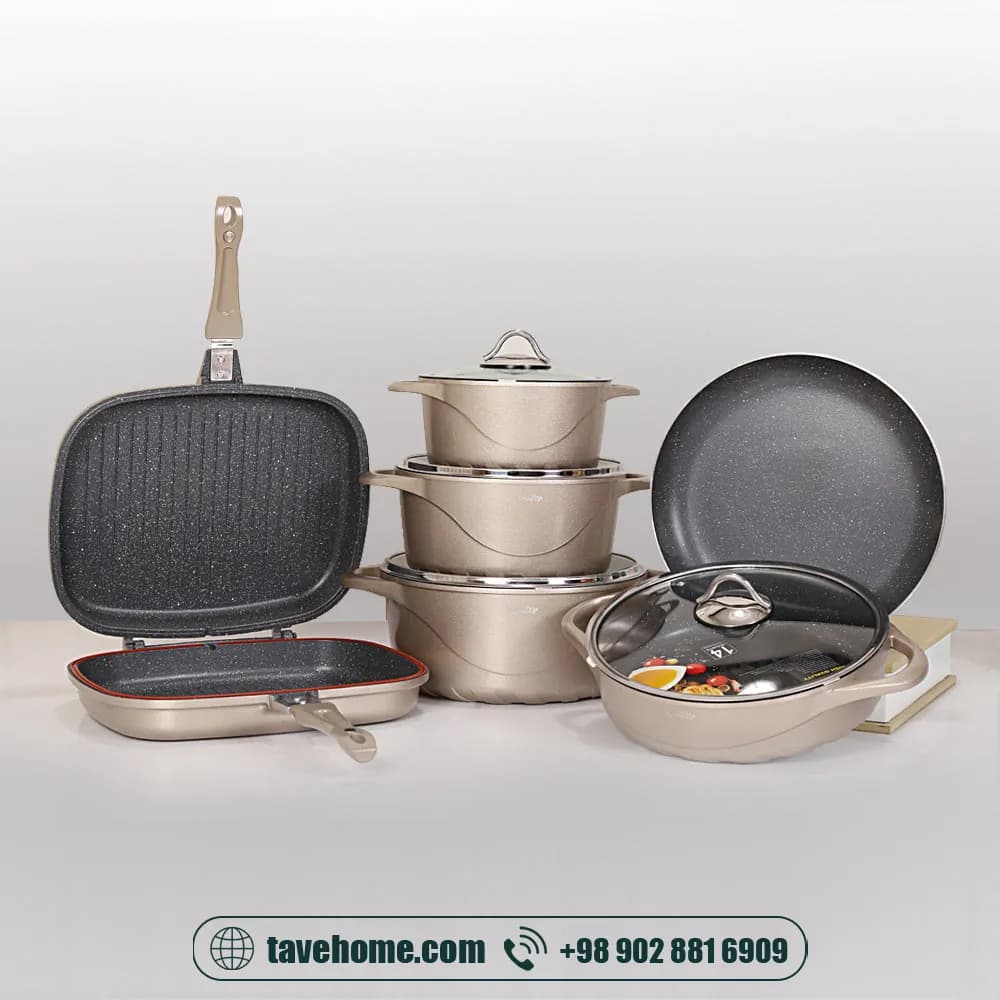سرویس قابلمه 11 پارچه کی مولر مدل ایتالیا <span> Kmullerr pot set (14100004)</span>