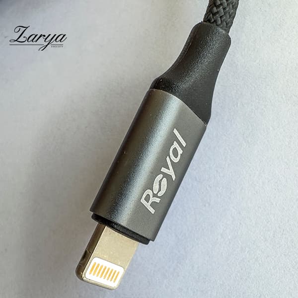 مبدل لایتنینگ به جک 3.5 هدفون آیفون برند رویال مدل Ral-100 — تصویر ۶