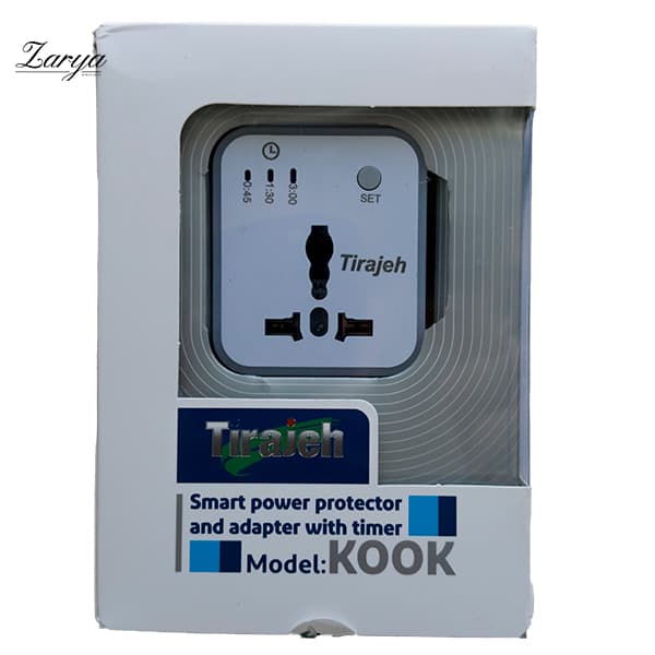 محافظ و تبدیل برق 3 به 2 برند تیراژه مدل KOOK — تصویر ۲