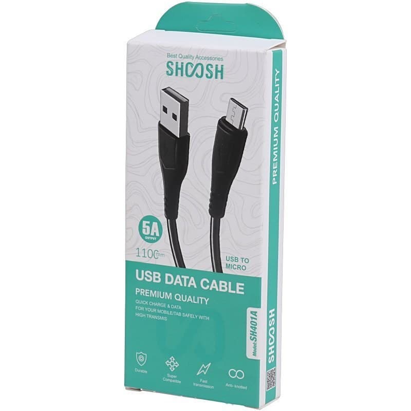 کابل شارژ اندروید مدل SH401A برند SHOOSH — تصویر ۳