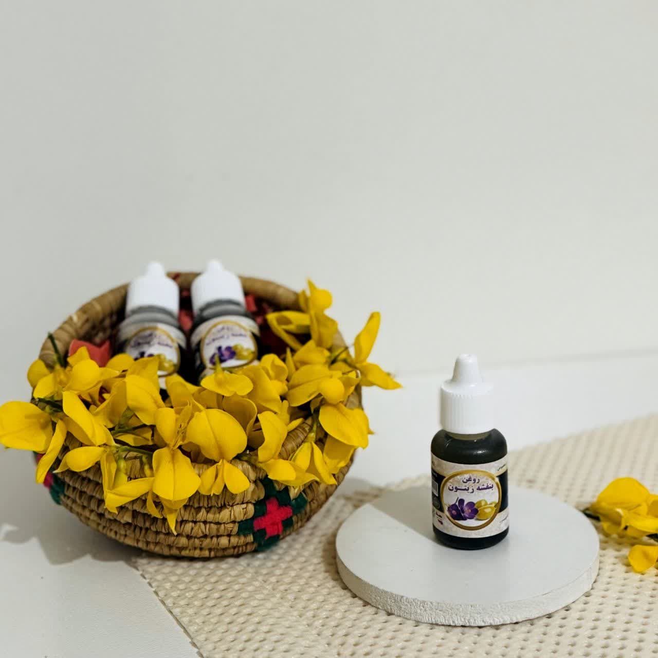 روغن بنفشه پایه زیتون ۲۰ سی سی | خواص و خرید