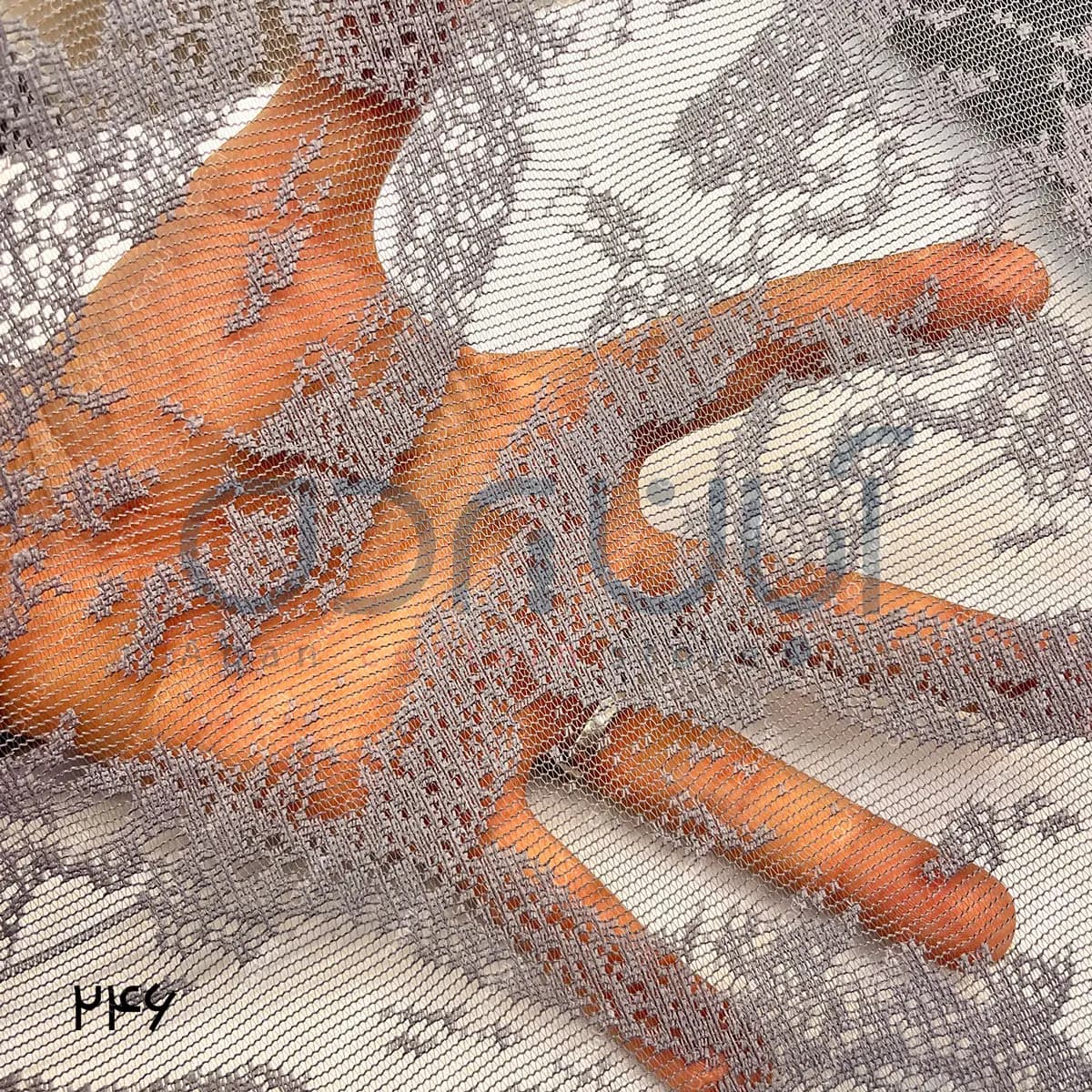 پرده دومکانیزم طرح پتینه رنگ طوسی — تصویر ۳