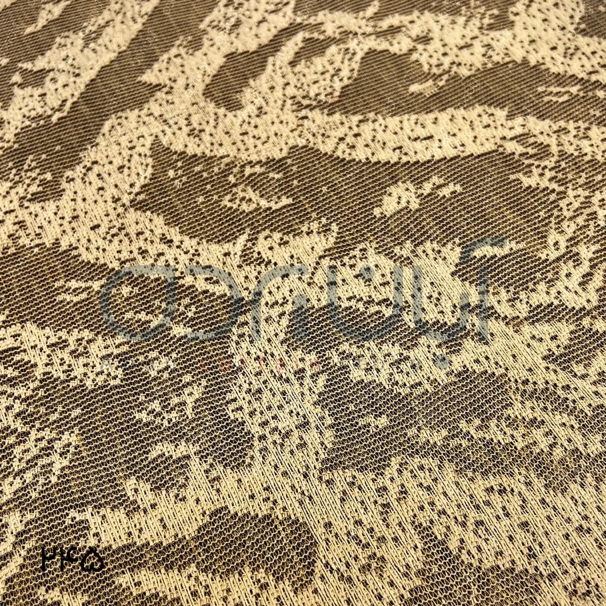 پرده دومکانیزم طرح پتینه رنگ کرم — تصویر ۵
