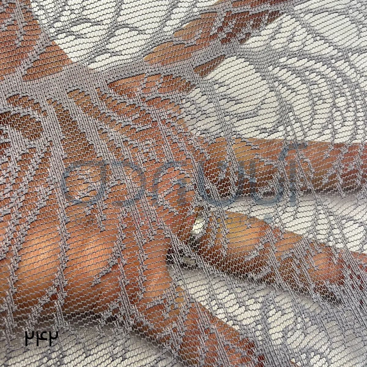 پرده دومکانیزم طرح جنگل رنگ طوسی — تصویر ۳
