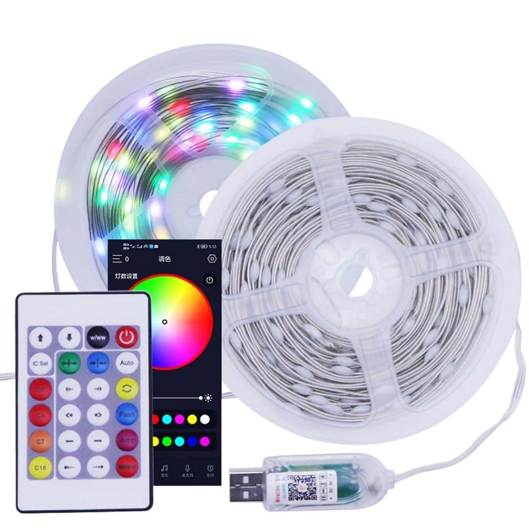 ریسه RGB ده متری گیمینگ هوشمند مدل SO-1 با اتصال USB و بلوتوث – با رقص نور حساس به صدا