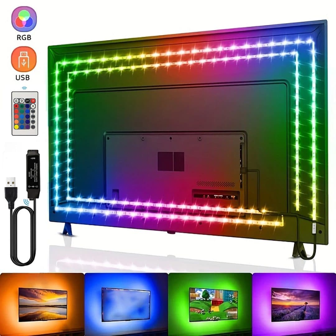 ریسه تلویزیون هوشمند مدل X1 مخصوص سایز 32 تا 69 اینچ، با کنترل و کانکتور USB