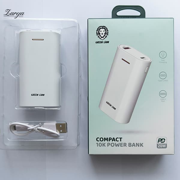 پاوربانک 10 هزار برند گرین لاین مدل Compact جیبی — تصویر ۲
