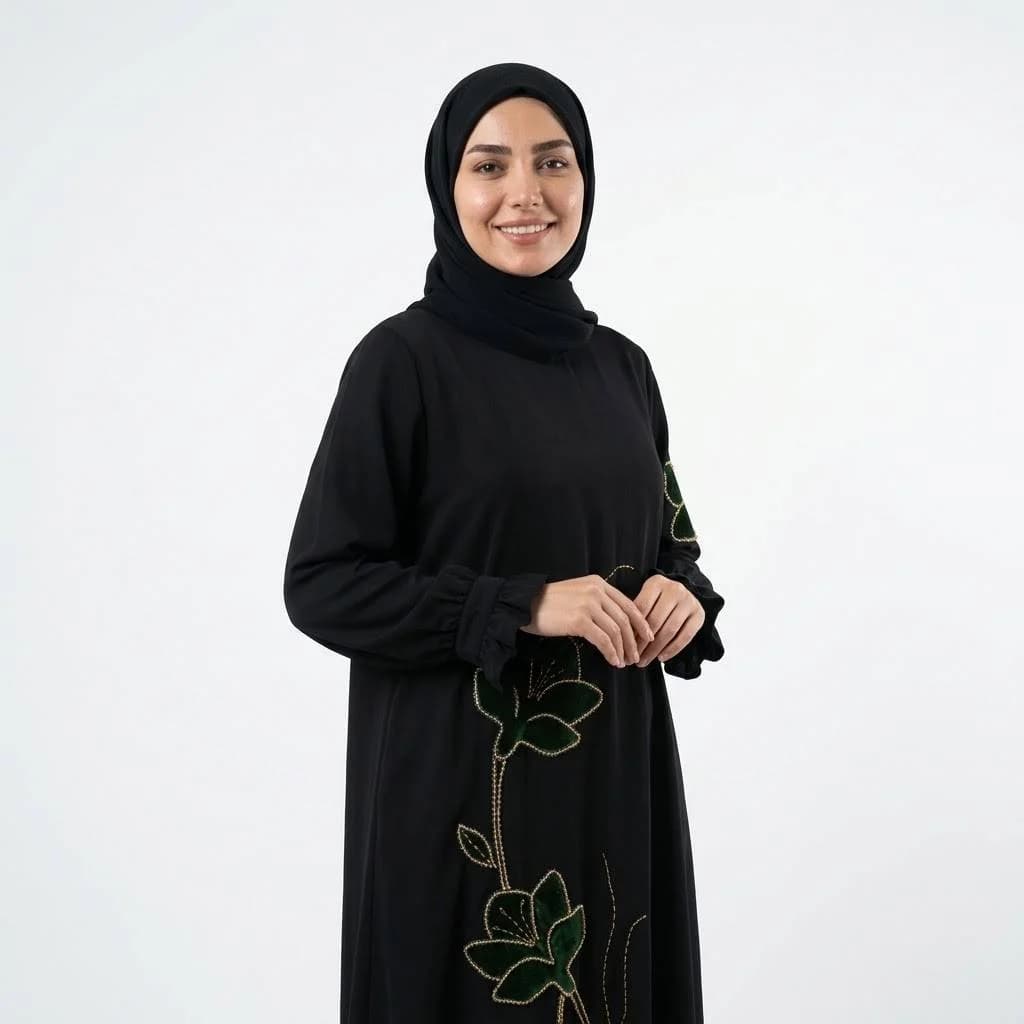 عبای جواهر دوزی نیلوفر — تصویر ۷