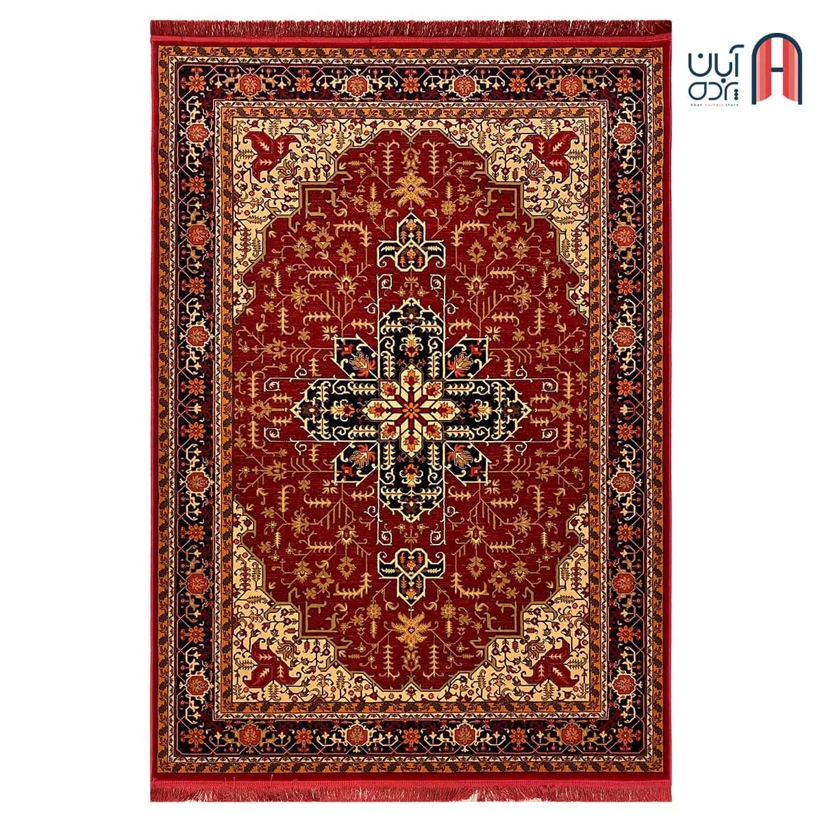 فرش کلکسیون خزان کد فرش 3-408، رنگ لاکی چهارمتری