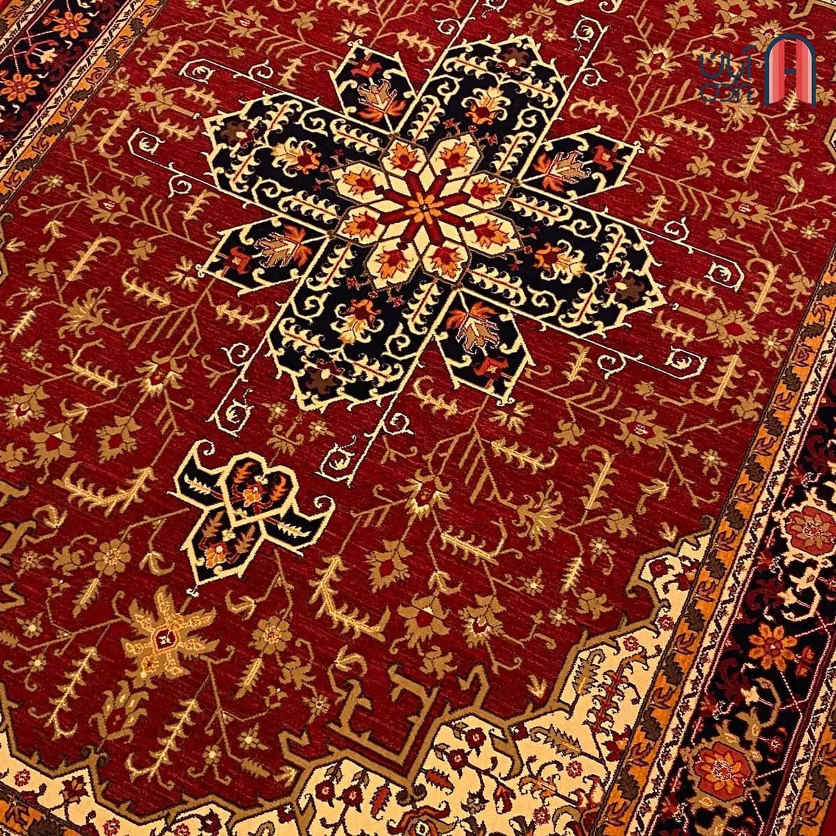 فرش کلکسیون خزان کد فرش 3-408، رنگ لاکی چهارمتری — تصویر ۳