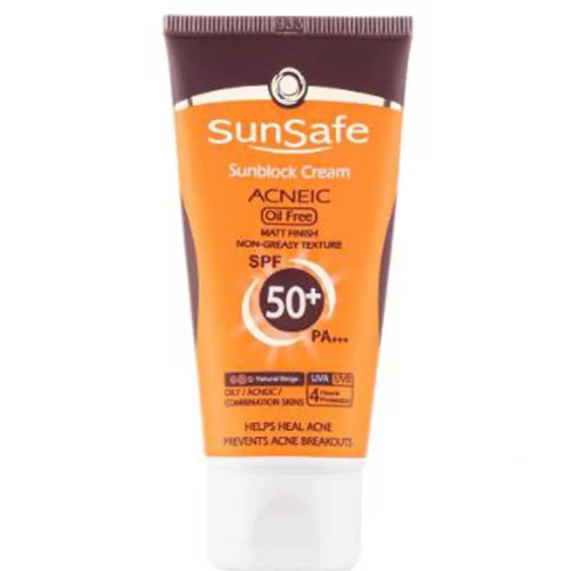 کرم ضد آفتاب سان سیف Sun Safe آکنیک SPF50 حجم 50 میلی لیتر — تصویر ۳