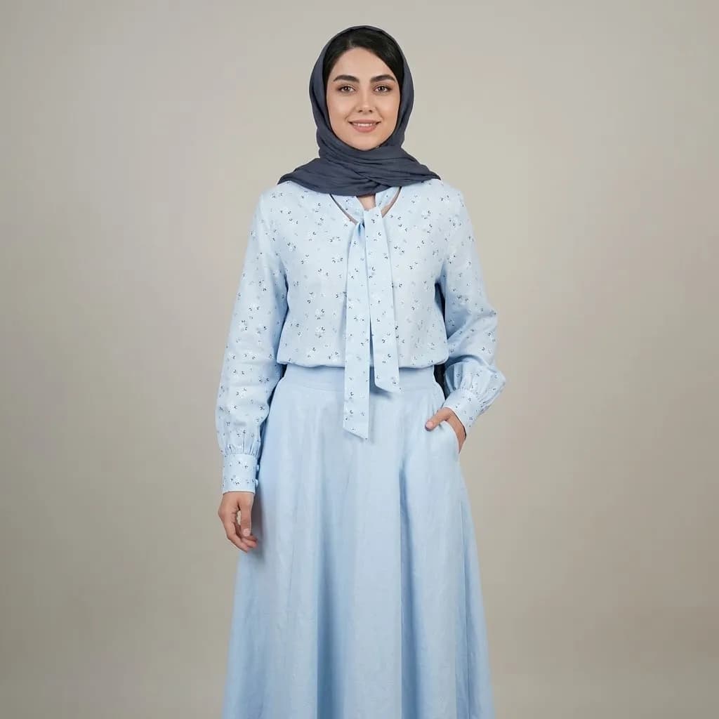 شومیز دامن گل گلی