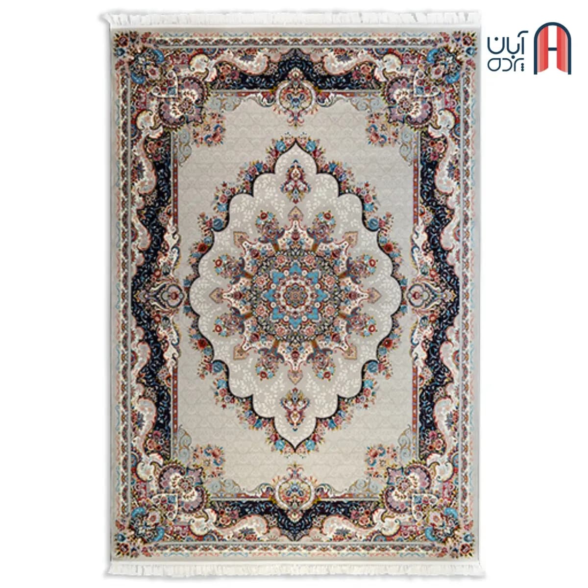 فرش کلکسیون کلاسیک کد V-101، رنگ فیلی چهارمتری