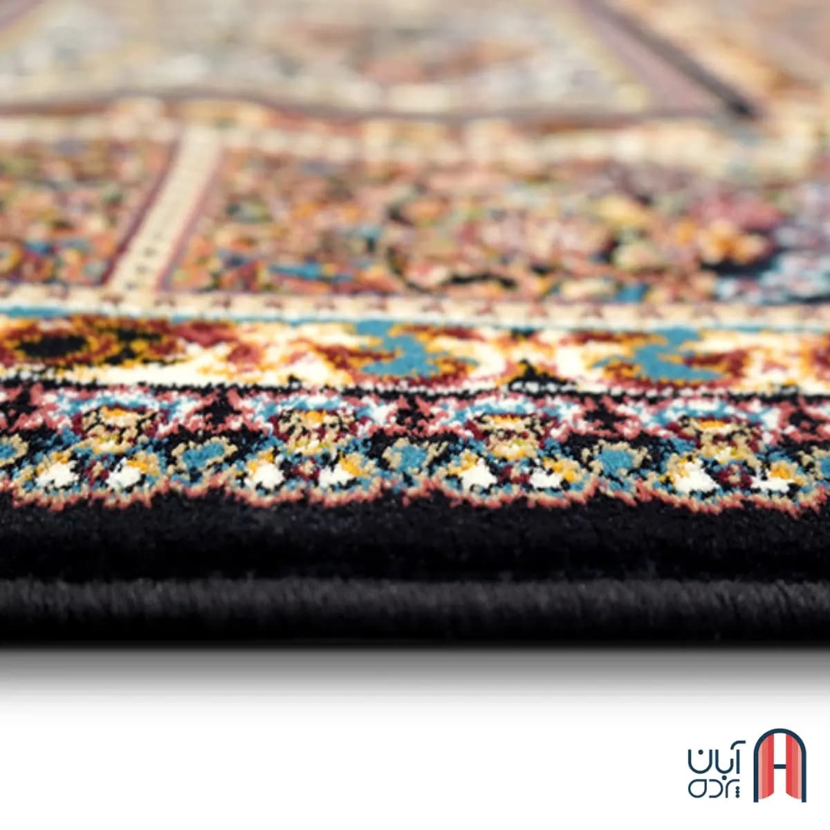 فرش کلکسیون کلاسیک کد N-125، رنگ سرمه ای چهارمتری — تصویر ۴