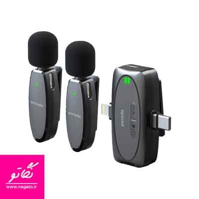 میکروفن بی سیم مدل Porodo DUAL MIC