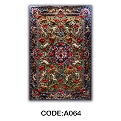 فرش چاپی هازان ترک طرح شکارگاه کد A064 (پس کرایه)