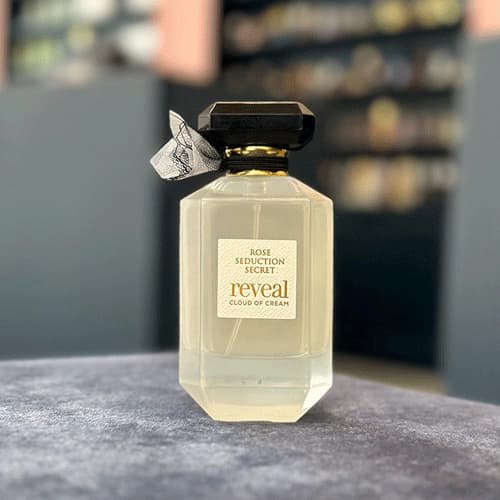 عطر ادکلن زنانه رز سداکشن سکرت کلود آف کرم فراگرنس ورد 100 میل | رایحه وانیلی، پودری و سوییت — تصویر ۳