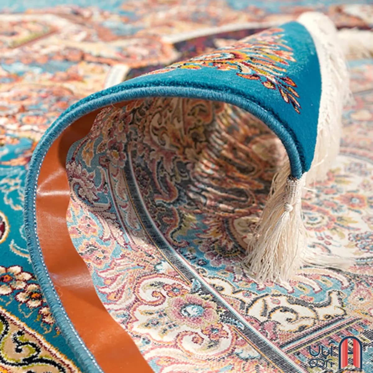 فرش کلکسیون کلاسیک کد B-102، آبی رنگ چهارمتری — تصویر ۵