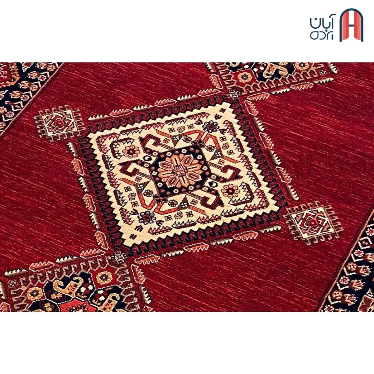 فرش کلکسیون خزان کد فرش 3-409، رنگ لاکی چهارمتری — تصویر ۳