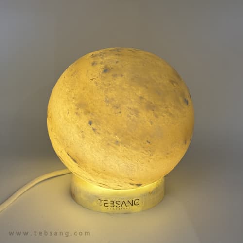 آباژور سنگ نمک طرح کره/ کد ZC-1268