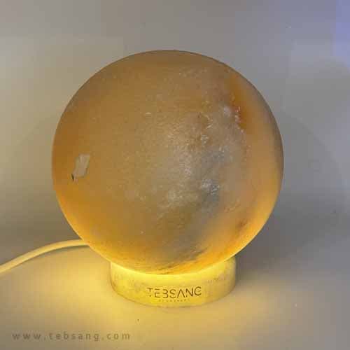 آباژور سنگ نمک طرح کره/ کد ZC-1264