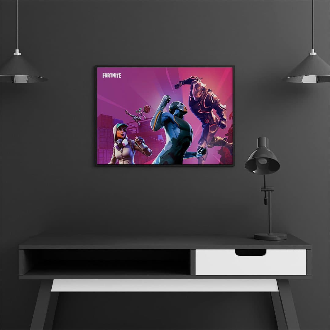تابلو عکس اتاق گیمینگ با تم فورت نایت (افقی) fortnite-019 — تصویر ۳