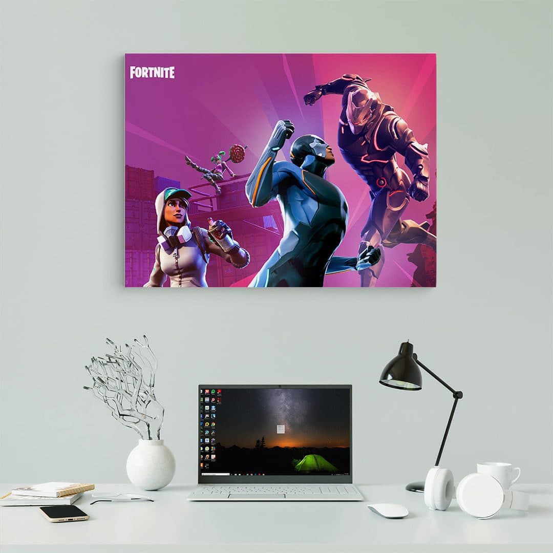 تابلو عکس اتاق گیمینگ با تم فورت نایت (افقی) fortnite-019 — تصویر ۲