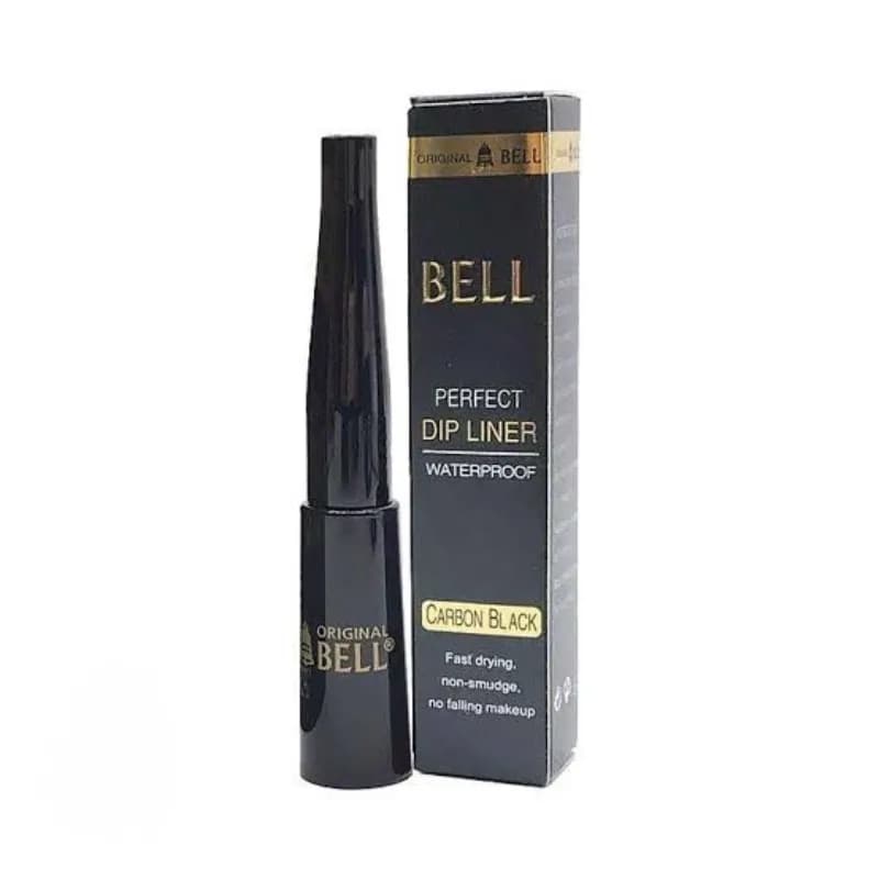 خط چشم مایع مشکی بل Bell با فرچه مویی و ماژیکی