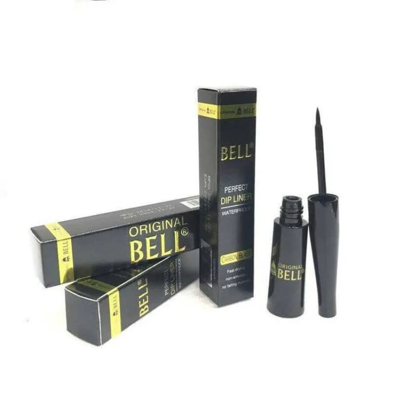 خط چشم مایع مشکی بل Bell با فرچه مویی و ماژیکی — تصویر ۲
