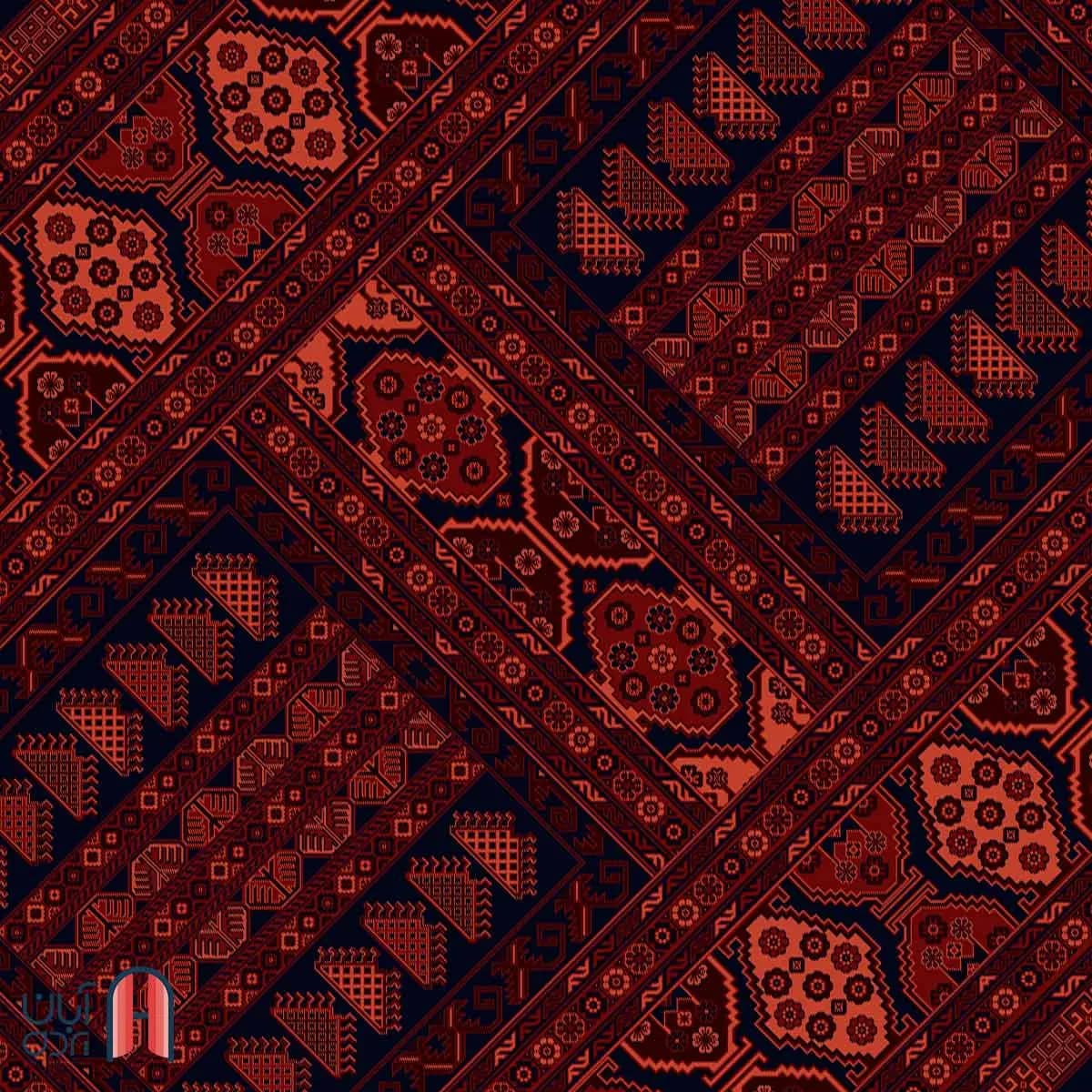 فرش کلکسیون بلوچ کد 1-203، سرمه ای رنگ چهارمتری — تصویر ۳