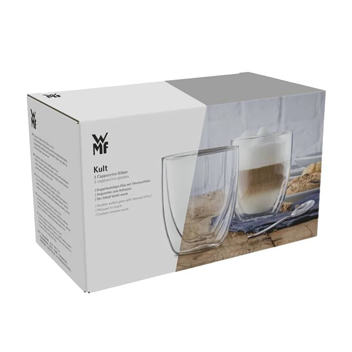 لیوان کاپوچینو دوجداره 2 عددی وی ام اف | WMF KULT Cappuccino glasses — تصویر ۷
