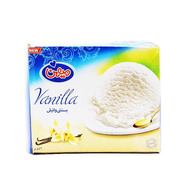 بستنی وانیلی دو لیتری میهن