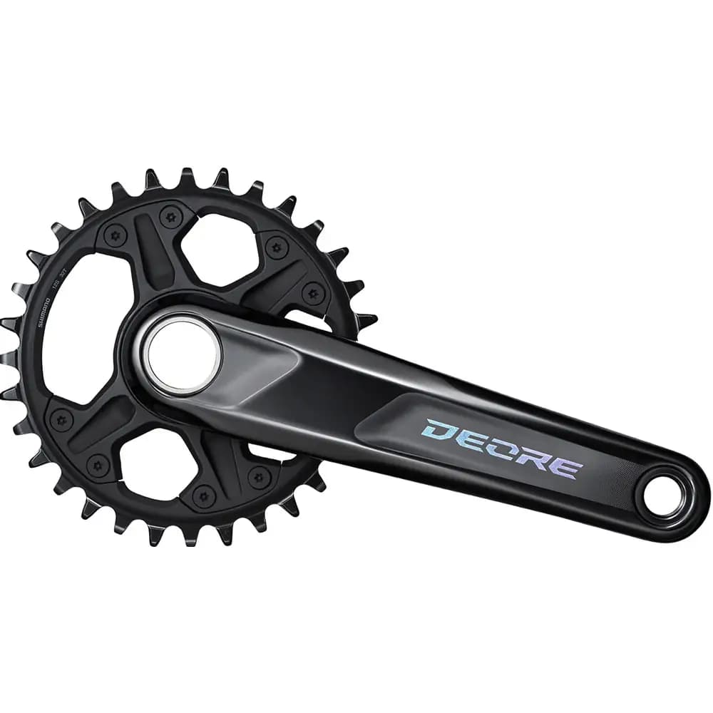 خرید طبق قامه Shimano DEORE FC-M6100-1 32T دوچرخه شیمانو دیور تک طبق 32 دندانه 12 سرعته بازو 175 میلیمتر / Shimano DEORE CRANK FC-M6100-1 Single Speed 32T 175mm / دوچرخه چند منظوره شهری کوهستان ا
