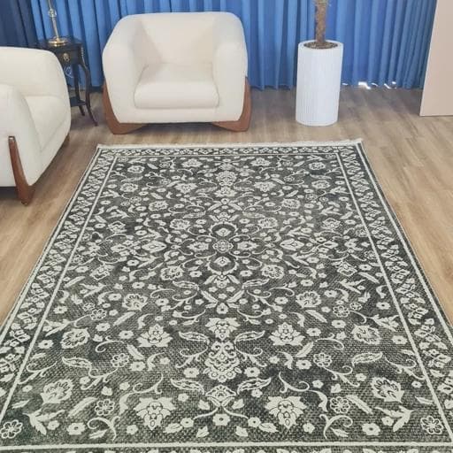 فرشینه مخمل هازان ترک طرح سیلورگل u487(پس کرایه) — تصویر ۳