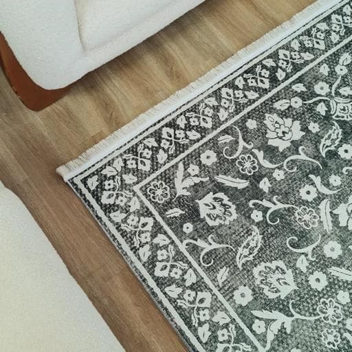 فرشینه مخمل هازان ترک طرح سیلورگل u487(پس کرایه) — تصویر ۲
