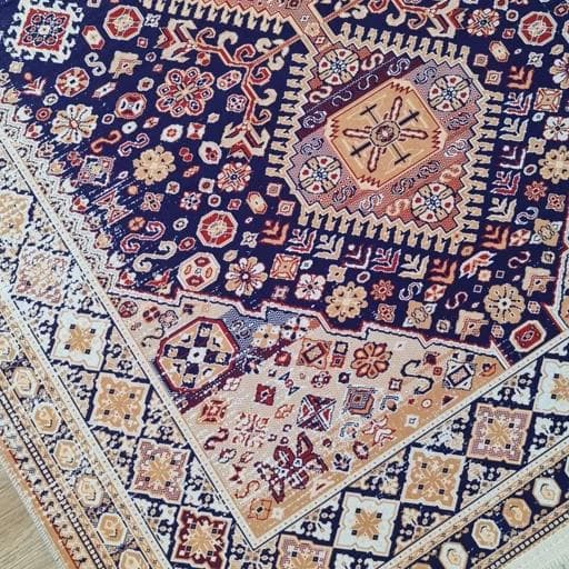 فرشینه مخمل هازان ترک طرح بختیاری تیره A150(پس کرایه) — تصویر ۶