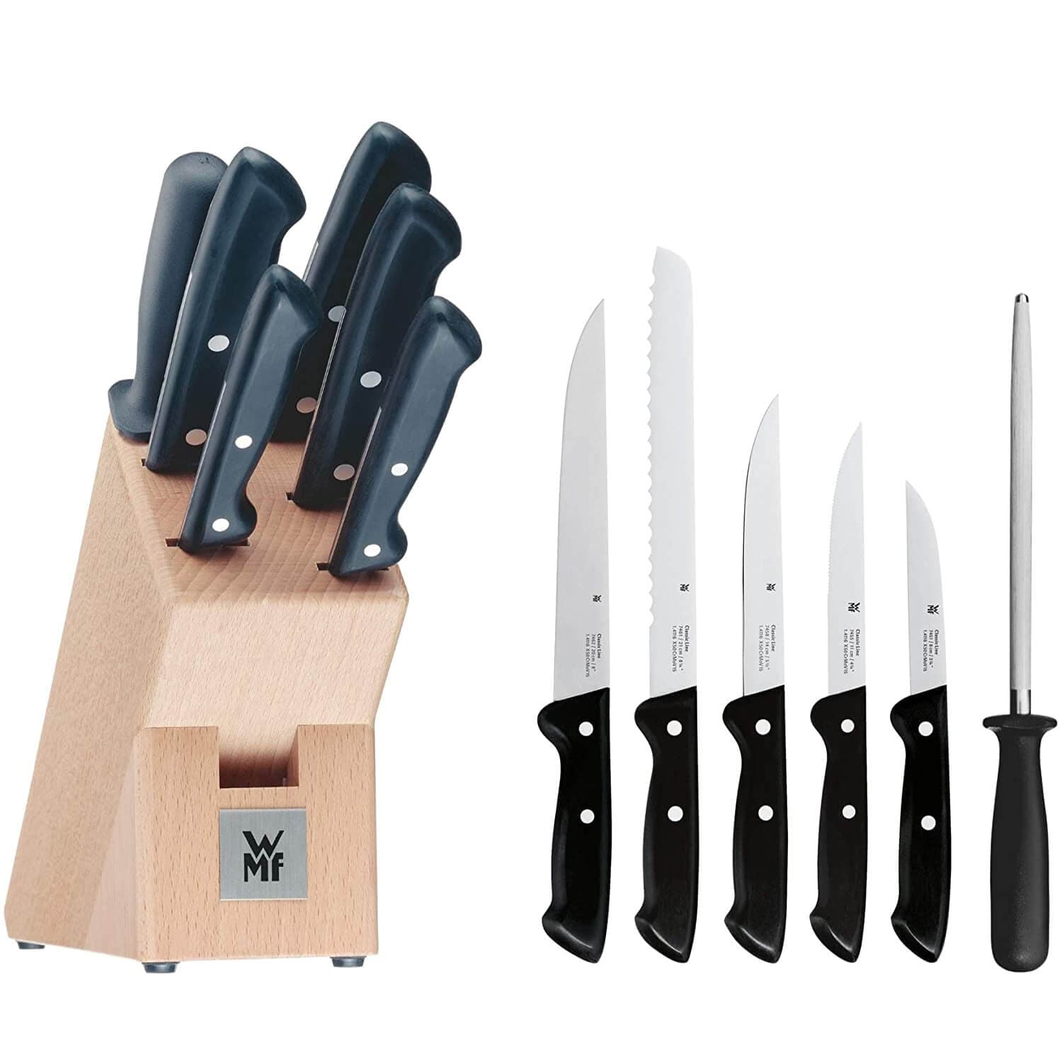 کارد با بلوک 7 پارچه وی ام اف | WMF CLASSIC LINE Knife block set, 7-pcs — تصویر ۱۲